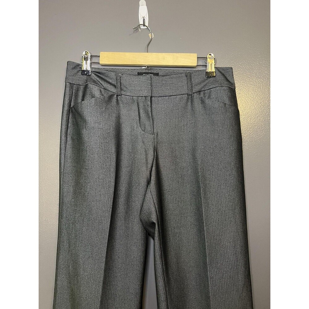 Express Pants Womens 4 Gray Herringbone Bootcut Editor Dress Work Office